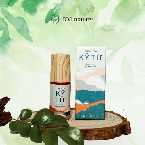 Tinh Dầu Kỷ Tử D'Vi Nature - Son Môi Dưỡng Ẩm Tự Nhiên, Đôi Môi Căng Mọng Quyến Rũ, Chiết Xuất Vitamin Bổ Sung