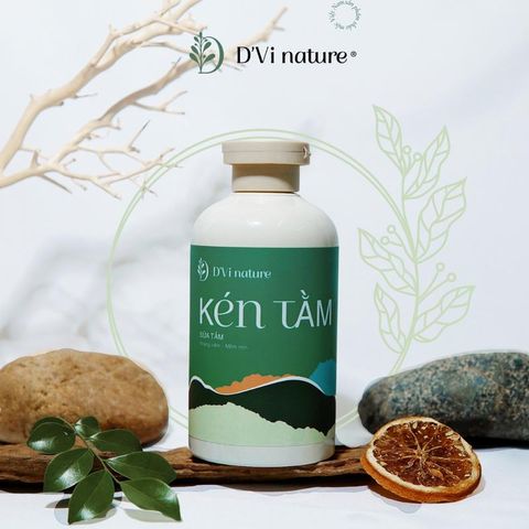Sữa Tắm Kén Tằm D'Vi Nature 320ml - Giúp Da Sáng Mịn, Hồng Hà, Mờ Thâm Từ Chiết Xuất Tự Nhiên, Chăm Sóc Sắc Đẹp Hàng Ngày
