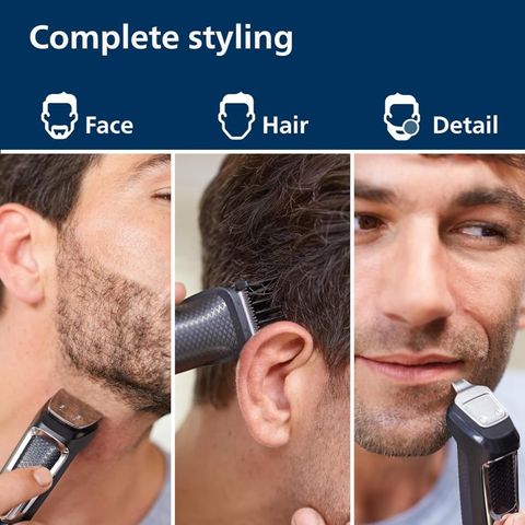 Tông Đơ Đa Năng Philips Norelco Multi Groom 3000 MG3740/40 - Bộ Chăm Sóc Tóc Râu Chất Lượng Cao, Không Cần Dầu, Thời Gian Sử Dụng 60 Phút