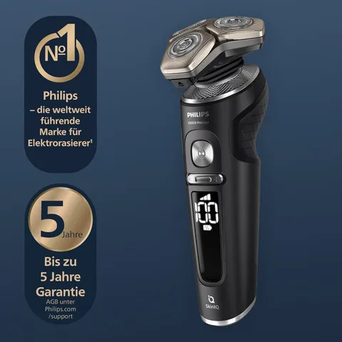 Máy Cạo Râu Philips Series 9000 Prestige SP9840/31 Đen - Công Nghệ SkinIQ, Cạo Sát Da, Sạc Nhanh, Dùng Khô và ướt, Bảo Hành 12 Tháng