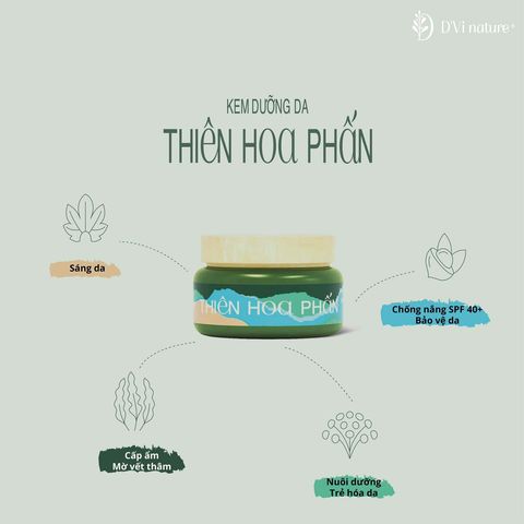 Dưỡng Da Thiên Hoa Phấn D'Vi Nature - Giúp Da Sáng Mịn, Hồng Hào, Cấp Ẩm, Làm Mờ Vết Thâm, Se Khít Lỗ Chân Lông