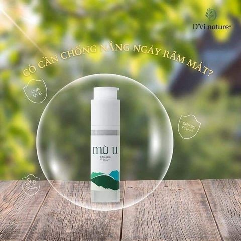 Kem Chống Nắng Mù U D'Vi Nature SPF 40 PA+++ - Bảo Vệ Da Từ Thiên Nhiên, Chống UV Hiệu Quả, Dưỡng Ẩm, Phù Hợp Mọi Loại Da