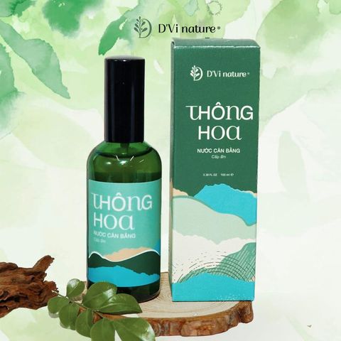 Nước Cân Bằng Thông Hoa DVi Nature - Toner Làm Sạch Sâu, Cấp Ẩm, Se Khít Lỗ Chân Lông Cho Làn Da Mịn Màng, Thích Hợp Cho Da Nhạy Cảm
