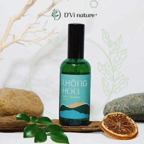 Nước Cân Bằng Thông Hoa DVi Nature - Toner Làm Sạch Sâu, Cấp Ẩm, Se Khít Lỗ Chân Lông Cho Làn Da Mịn Màng, Thích Hợp Cho Da Nhạy Cảm