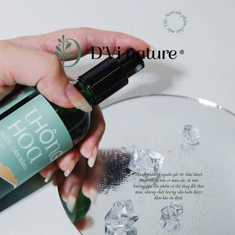 Nước Cân Bằng Thông Hoa DVi Nature - Toner Làm Sạch Sâu, Cấp Ẩm, Se Khít Lỗ Chân Lông Cho Làn Da Mịn Màng, Thích Hợp Cho Da Nhạy Cảm