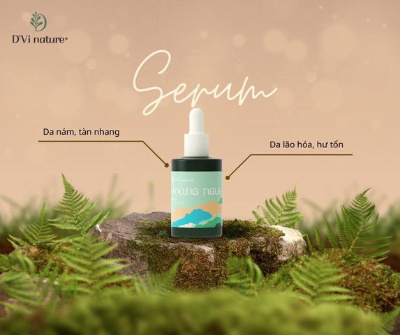 Serum Hoàng Ngưu Tất D'Vi Nature - Giúp Làm Sáng Da, Ngăn Ngừa Nám và Tàn Nhang - Chăm Sóc Da Tự Nhiên Từ Thiên Nhiên