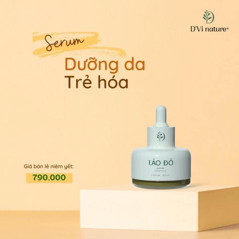 Serum D'Vi Nature Tảo Đỏ Dưỡng Da - Chiết Xuất Tự Nhiên, Cấp Ẩm, Làm Rạng Rỡ Làn Da Khỏe Mạnh, Phù Hợp Mọi Loại Da