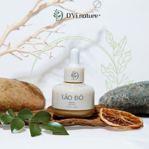 Serum D'Vi Nature Tảo Đỏ Dưỡng Da - Chiết Xuất Tự Nhiên, Cấp Ẩm, Làm Rạng Rỡ Làn Da Khỏe Mạnh, Phù Hợp Mọi Loại Da
