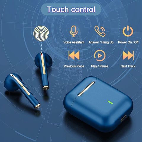 Tai Nghe Không Dây J18 Mini TWS Bluetooth 5.3 - Tai Nghe Nhét Tai Thể Thao Có Micro - Âm Thanh HD, Thiết Kế Đẹp, Dễ Dàng Sử Dụng