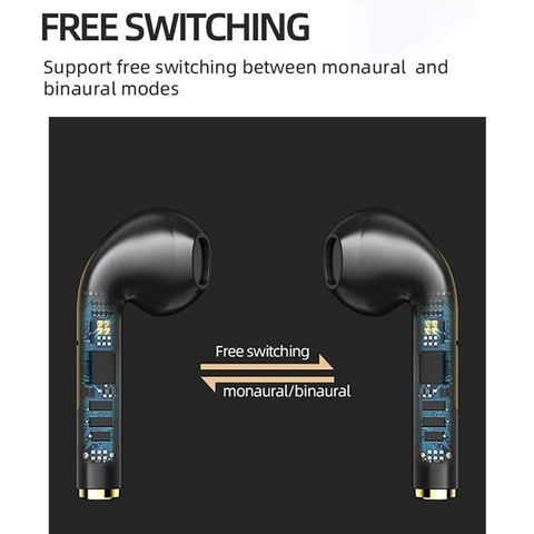 Tai Nghe Không Dây J18 Mini TWS Bluetooth 5.3 - Tai Nghe Nhét Tai Thể Thao Có Micro - Âm Thanh HD, Thiết Kế Đẹp, Dễ Dàng Sử Dụng
