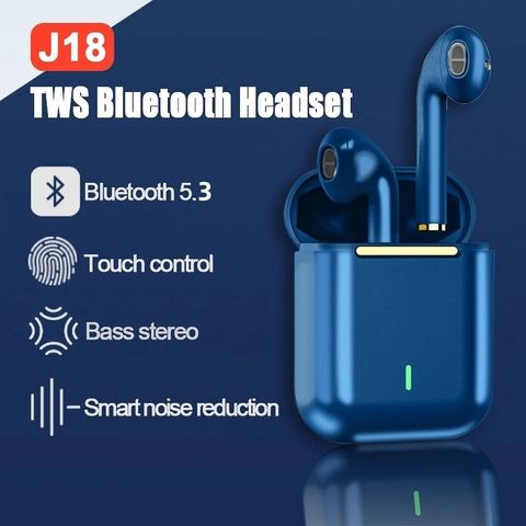 Tai Nghe Không Dây J18 Mini TWS Bluetooth 5.3 - Tai Nghe Nhét Tai Thể Thao Có Micro - Âm Thanh HD, Thiết Kế Đẹp, Dễ Dàng Sử Dụng