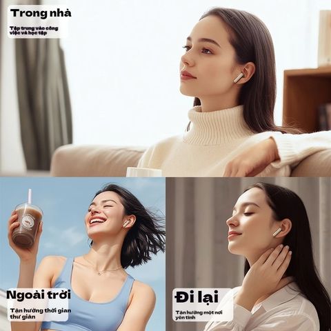 Tai Nghe Không Dây Q52 TWS 5.4 Bluetooth - Micro HiFi Stereo Bass Nghe Nhạc & Đàm Thoại Chất Lượng Cao