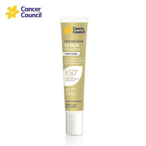 Serum Chống Nắng Mặt Cancer Council Face Day Wear Serum Hydrating SPF50+ 15ml Mini