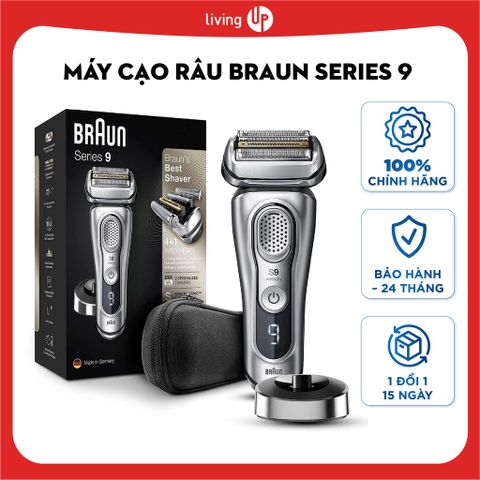 Máy cạo râu điện Braun Series 9 9330s - Công nghệ tiên tiến, cạo sát và nhẹ nhàng, sử dụng ướt hoặc khô, sản xuất tại Đức