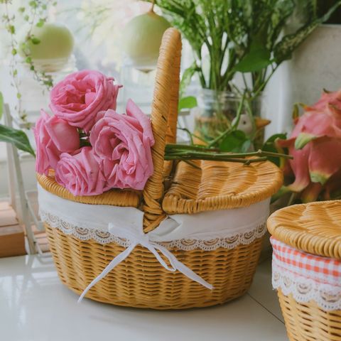 Giỏ Mây Picnic Có Nắp – Phụ Kiện Sống Ảo Không Thể Thiếu Cho Các Dịp Dã Ngoại, Tết, Du Lịch