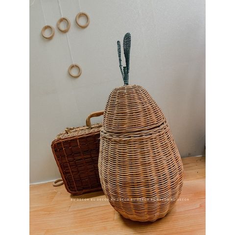 Giỏ đựng đồ hình quả lê kute decor phòng trang trí