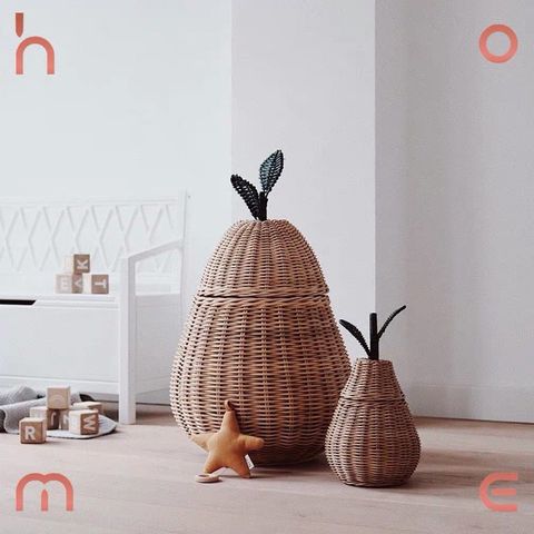 Giỏ đựng đồ hình quả lê kute decor phòng trang trí