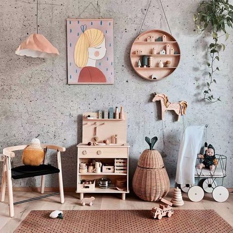 Giỏ đựng đồ hình quả lê kute decor phòng trang trí