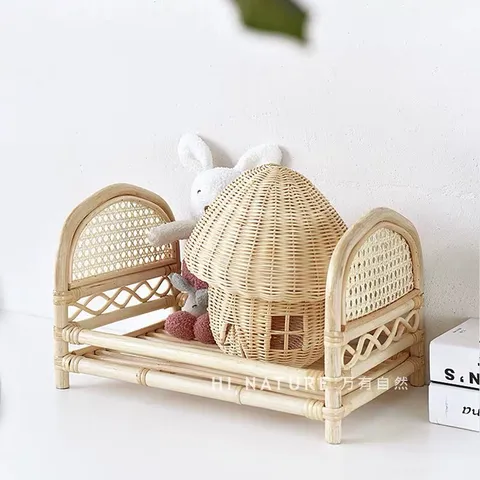 Nhà Nấm bằng mây làm đèn ngủ decor chụp ảnh
