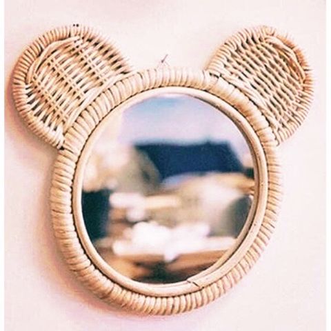 [ Xả lỗ ] Gương mây tai gấu decor phòng