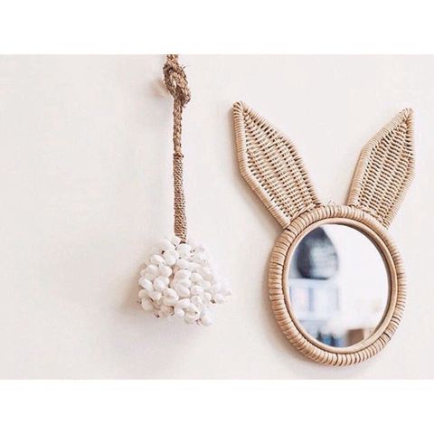 [ Xả lỗ ] Gương mây tai gấu decor phòng