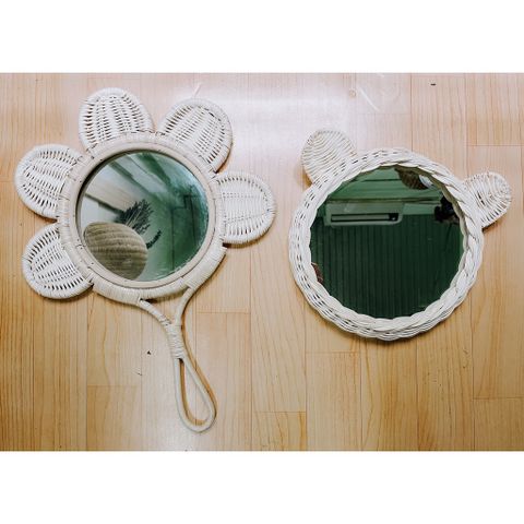[ Xả lỗ ] Gương mây tai gấu decor phòng