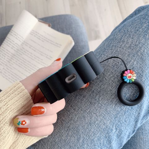 Vỏ Bọc AirPods Pro Silicon Dẻo - Thiết Kế Hoa Cười Sắc Mầu - Phụ Kiện Giá Rẻ Cho Tai Nghe AirPods 1 2 ᴄᴀꜱᴇ ᴀɪʀᴘᴏᴅ