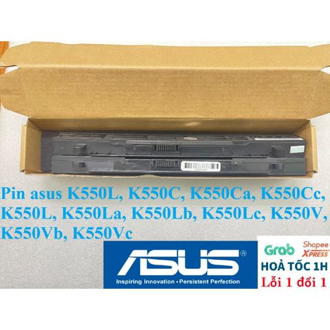 Pin Laptop Asus Chính Hãng K550, K550C, K550Ca, K550Cc - 4 Cell 2600mAh, Zin 2950mAh, Bảo Hành 100% - Phụ Kiện Giá Rẻ