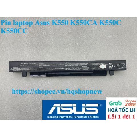 Pin Laptop Asus K550 K550CA K550C K550CC - Zin Chính Hãng 2600mAh, Bảo Hành Đổi Mới, Chất Lượng Tốt Nhất