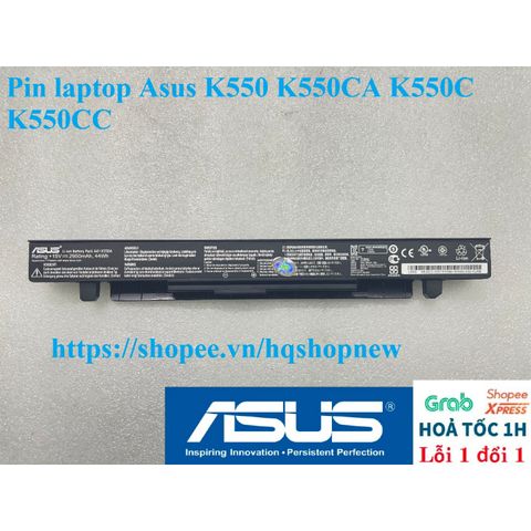 Pin Laptop Asus K550 K550CA K550C K550CC - Zin Chính Hãng 2600mAh, Bảo Hành Đổi Mới, Chất Lượng Tốt Nhất