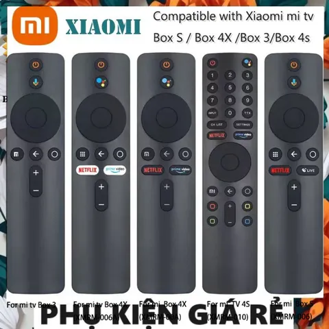 Điều Khiển Remote Xiaomi Mi TV Stick/Box S/4X/3 - Tìm Kiếm Giọng Nói, Hàng Thay Thế Chất Lượng Cao, Tương Thích Tất Cả TV Box Xiaomi