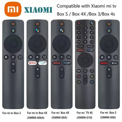 Điều Khiển Remote Xiaomi Mi TV Stick/Box S/4X/3 - Tìm Kiếm Giọng Nói, Hàng Thay Thế Chất Lượng Cao, Tương Thích Tất Cả TV Box Xiaomi