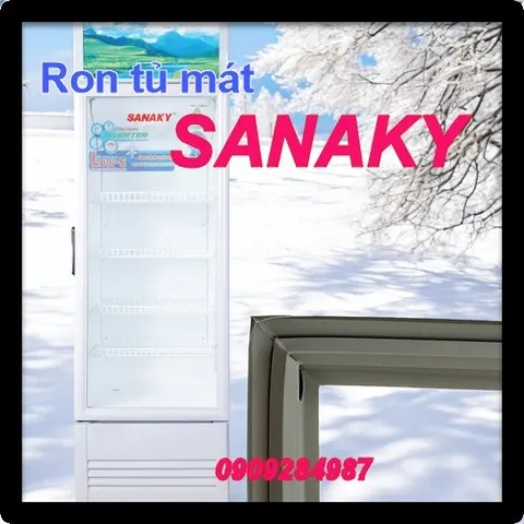 Ron Gài Tủ Mát Sanaky Alaska - Ron Cao Su Đen Cho Tủ Mát, Tủ Đông, Khôi Phục Độ Khít Cửa Lạnh, Hướng Dẫn Lắp Đặt Chi Tiết