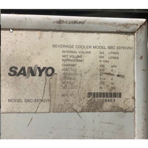 Ron Cửa Tủ Mát Sanyo Model SBC-337K - Ron Cao Su Có Nam Châm Thay Thế Dễ Dàng, Giao Hàng Toàn Quốc