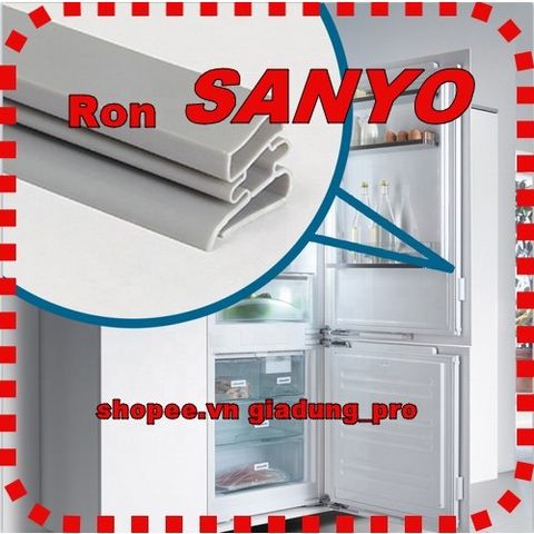 Ron Cửa Tủ Lạnh Sanyo Model SR-P25MN - Ron Cao Su Thay Thế Với Nam Châm Dễ Dàng Lắp Đặt, Phù Hợp Ngăn Đá Ngăn Mát