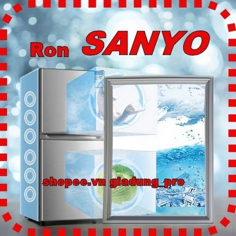 Ron Cửa Tủ Lạnh Sanyo Model SR-P25MN - Ron Cao Su Thay Thế Với Nam Châm Dễ Dàng Lắp Đặt, Phù Hợp Ngăn Đá Ngăn Mát