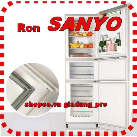Ron Cửa Tủ Lạnh Sanyo Model SR-P25MN - Ron Cao Su Thay Thế Với Nam Châm Dễ Dàng Lắp Đặt, Phù Hợp Ngăn Đá Ngăn Mát