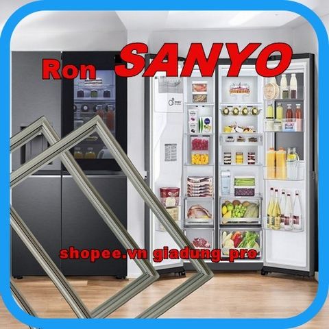Ron Cửa Tủ Lạnh Sanyo SR-13KN(SL) - Khung Cao Su và Nam Châm Thay Thế - Linh Kiện Tủ Lạnh Chất Lượng Cao, Dễ Dàng Lắp Đặt