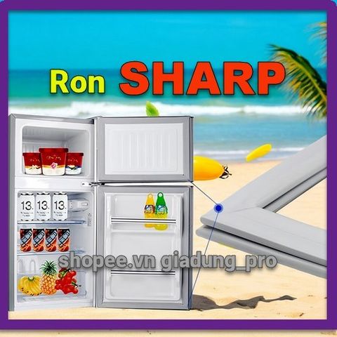 Ron Cửa Tủ Lạnh SHARP Model SJ-18VF4-WMS - Gioăng Cao Su Bền, Dễ Thay Thế, Tiết Kiệm Điện Năng, Phục Hồi Nhiệt Độ Tủ Lạnh