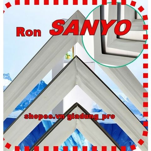 Ron tủ lạnh Sanyo SR F19 SN(S) - Ron cao su thay thế, dễ lắp đặt, giữ kín hơi, đảm bảo hiệu quả tủ lạnh tốt nhất