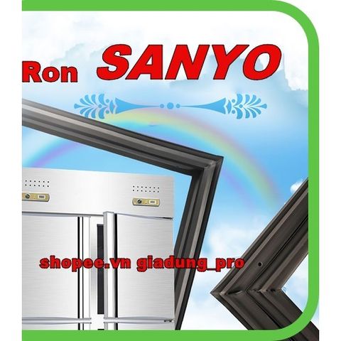 Ron tủ lạnh Sanyo SR F19 SN(S) - Ron cao su thay thế, dễ lắp đặt, giữ kín hơi, đảm bảo hiệu quả tủ lạnh tốt nhất
