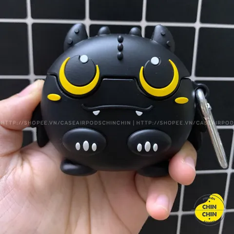 Vỏ Bọc Silicon Dẻo AirPods Răng Sún Béo Ú - Phụ Kiện Hộp Sạc Tai Nghe AirPods 1 2 PRO Siêu Cute, Chất Lượng Cao