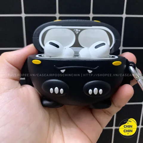 Vỏ Bọc Silicon Dẻo AirPods Răng Sún Béo Ú - Phụ Kiện Hộp Sạc Tai Nghe AirPods 1 2 PRO Siêu Cute, Chất Lượng Cao