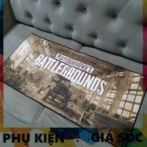 Miếng Lót Chuột PUBG 58 - Pad Chuột Cỡ Lớn 90x40cm Chống Nước, Dày 3mm, Chuyên Dụng Cho Game Thủ