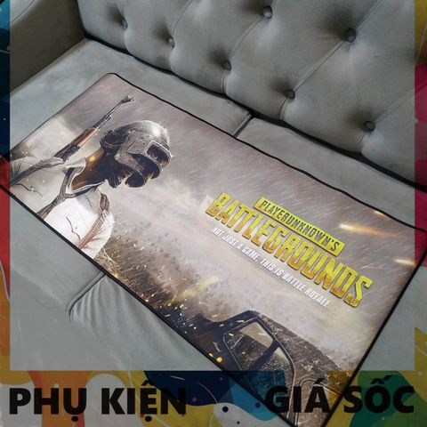 Miếng Lót Chuột PUBG A60 - Pad Chuột Cỡ Lớn 90x40cm Chống Nước, Đế Cao Su, Chuyên Dụng Cho Game Thủ