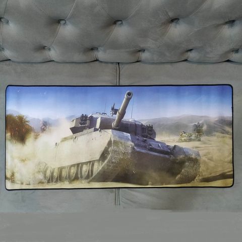 Miếng Lót Chuột Lớn Chống Nước A50 - Pad Chuột Hình Xe Tăng 90x40cm Dày 3mm Cho Game Thủ, Siêu Bền, Chống Trượt