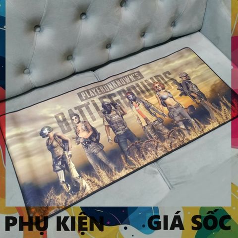 Miếng Lót Chuột PUBG 52 - Pad Chuột Chống Nước 90x40cm Dày 3mm Cho Game Thủ - Bàn Di Chuột Chất Lượng Cao