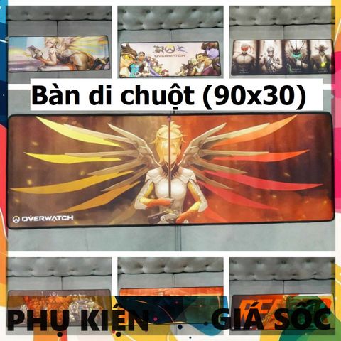 Miếng Lót Chuột Chống Nước 90x30cm - Bàn Di Chuột Siêu Bền, Chống Trơn Trượt Cho Game Thủ - Phụ Kiện Máy Tính Đa Dụng