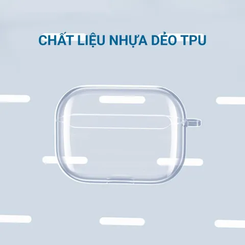 Vỏ Bọc Silicon Trong Suốt Cho AirPods 1 2 3 PRO - Phụ Kiện Chính Hãng Đựng Tai Nghe Khống Dây Chất Lượng Cao