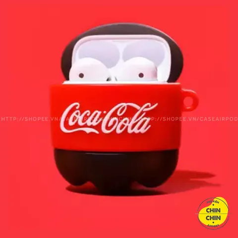 Vỏ Bọc AirPods Dẻo Silicone - Thiết Kế Chai Nước Ngọt Coca-Cola Cho AirPods 1/2/PRO - Phụ Kiện Tai Nghe Siêu Cute